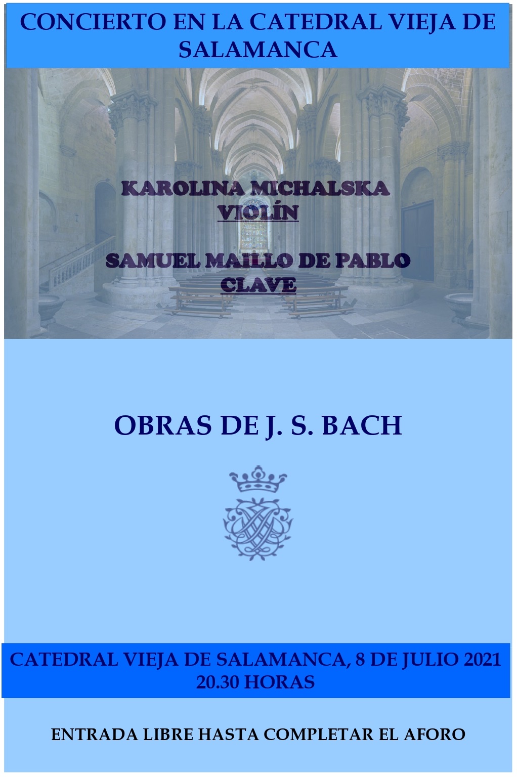 Concierto de violín y clave en la Catedral Vieja